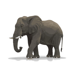 Obraz premium An elephant vector on a white background 2.eps