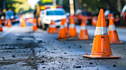Traffic diverted due to road construction