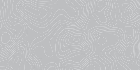 Abstract topographic contour map and geographic mountain relief background design .topography contour map gray wave paper and curve white lines vector background .
