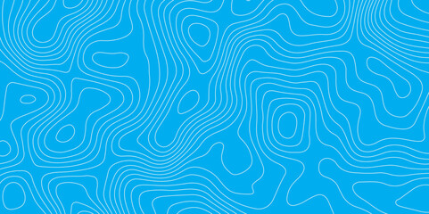 Abstract topographic contour map and geographic mountain relief background design .topography contour map light blue wave paper and curve gray lines vector background .