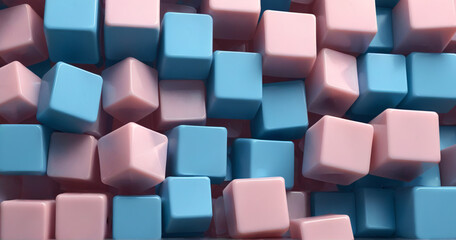 abstract colorful cubes background