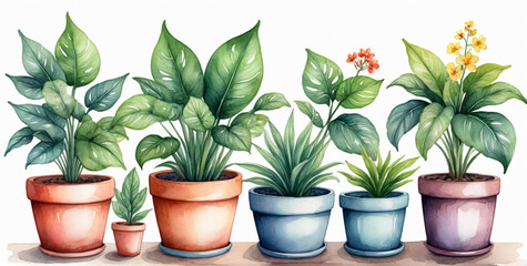 Obraz premium cactus in pots