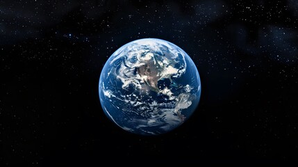 Fototapeta premium Stunning high resolution photograph of Earth in space