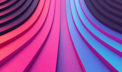 Abstract Colorful Stripes Design