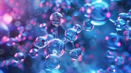 Naklejka premium digital motifs that form molecules background mockup