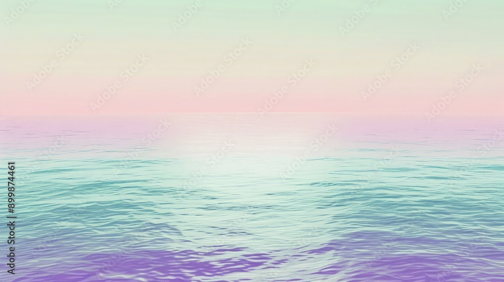 Aufkleber a digital gradient of cool lavender fading into a gentle seafoam green, perfect for a serene and sty