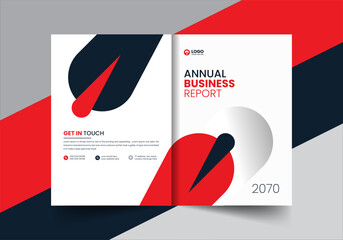 corporate company profile brochure annual report booklet proposal cover page layout concept design