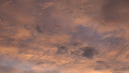 Ciel nuageux en gros plan