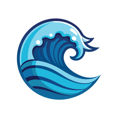 Abstract Wave Circle colorful Graphic illustration