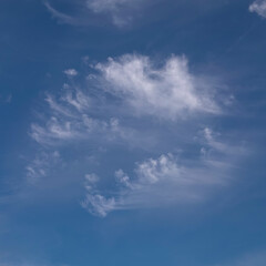 Ciel nuageux en gros plan