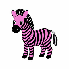 Cute cartoon tiger vector silhouette 