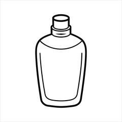 Lotion line art vector