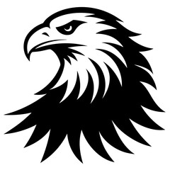Eagle logo silhouette vector illustration
