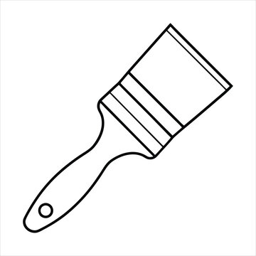 recommend clip art: paintbrush line art vector