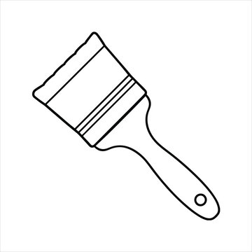 recommend clip art: paintbrush line art vector