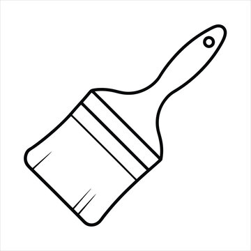 recommend clip art: paintbrush line art vector