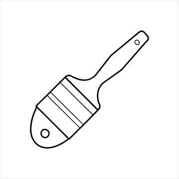 recommend clip art: paintbrush line art vector