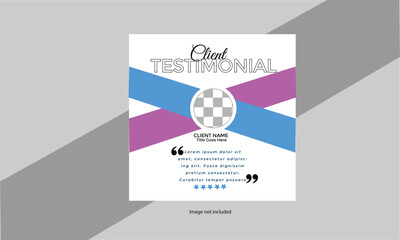 client testimonial design 