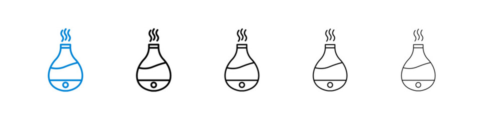 Humidifier icon in black and blue