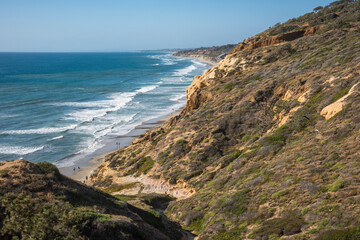  Cliffs at oceans edge, Torrey Pines Sate Park, La Jolla California