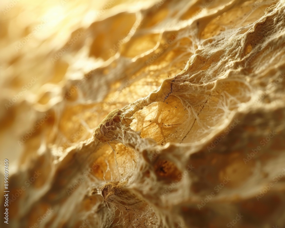 Poster close-up of a textured surface with intricate patterns. ai.