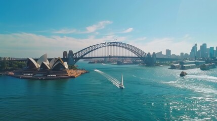 Obraz premium The Sydney Harbor Bridge