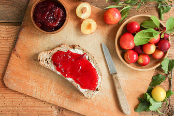 Wildpflaumen Wildfrüchte Wild Obst Marmelade Pflaume Früchte