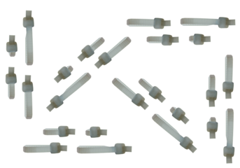 Self-Locking plastic nylon cable wire zip ties. On isolated transparent background.