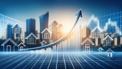 rising real estate graph