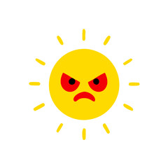 angry sun