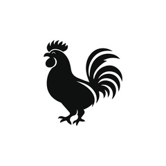 Classic Chicken Vector Design Silhouette