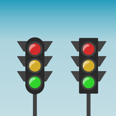 Traffic lights with two variations