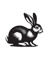 rabbit vector art,graphics rabbits icons set,vintage illustration rabbit clipart,vector rabbits flat style artwork design