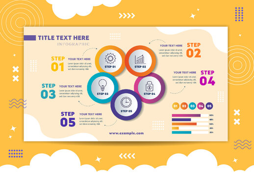 Colorful Circular Step Infographic Presentation Template