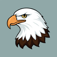 Fierce Eagle Head Vector Illustration