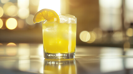 yuzu iced drink, high quality drink photography