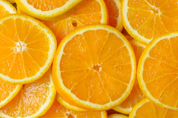 Vibrant Orange Slices Pattern - Fresh Citrus Background