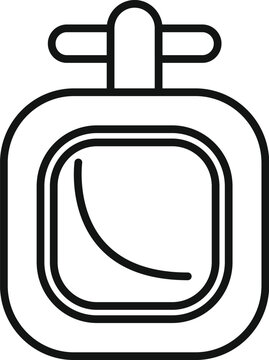 black outline perfume bottle clip art preview