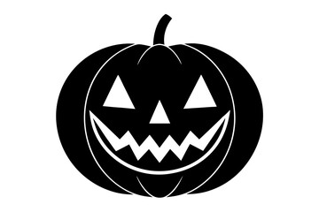 Vector Line Art Halloween Pumpkin Icon: Perfect for Your Spooky Designs