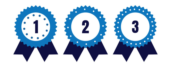 Badge icon vector. Awards icon vector. Achieve sign and symbols