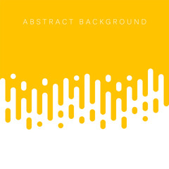 Yellow-white abstract background with lineal irregular rounded elements. Vector transition illustration in flat style