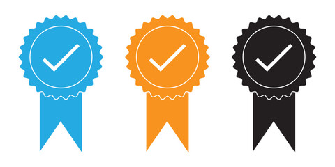 Badge icon vector. Awards icon vector. Achieve sign and symbols