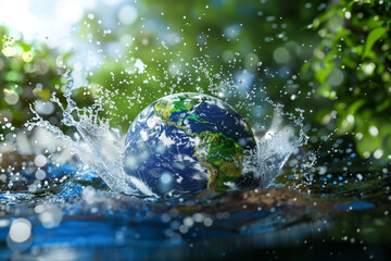planet Earth, half of the earth is covered with water