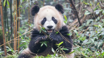 Fototapeta premium Giant Panda (Ailuropoda melanoleuca)