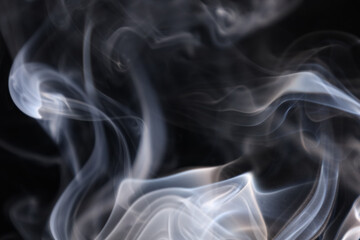 White smoke on a dark background, abstract, silver fog, minimalism, line of light	