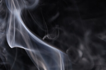 White smoke on a dark background, abstract, silver fog, minimalism, line of light	