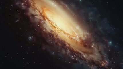 Milky way galaxy with stars and space dust in the universe