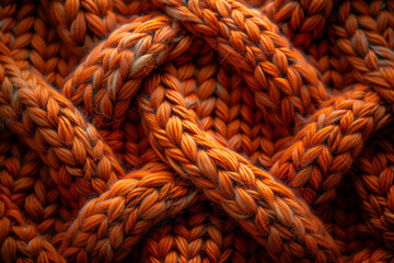 Knitted sweater pattern, top view