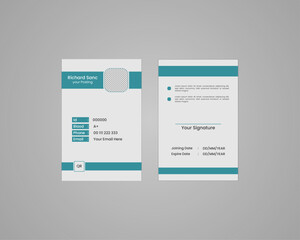 Id Card design template
