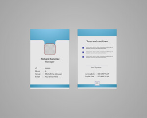 Id Card design template